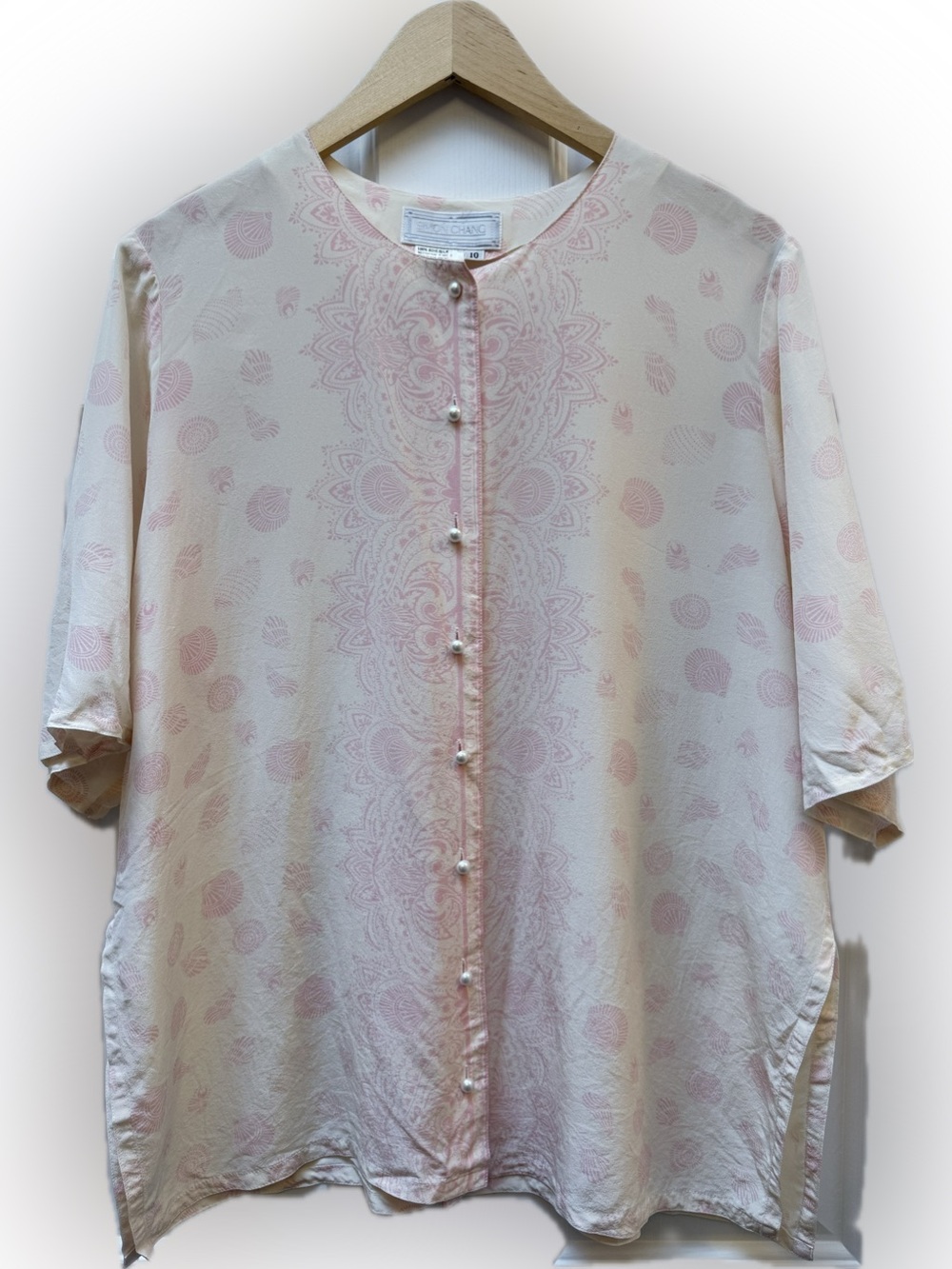 SIMON CHANG Vintage Silk Blouse
